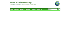 Desktop Screenshot of bowenislandconservancy.org